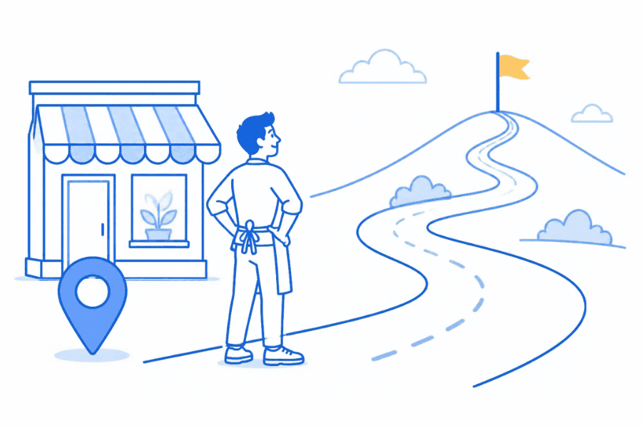 事業計画のイラスト