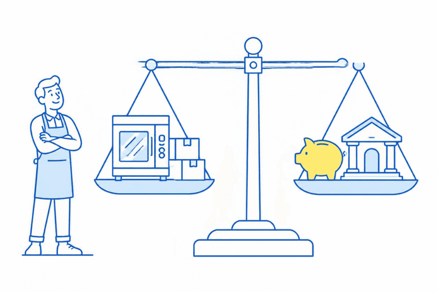 資金計画のイラスト